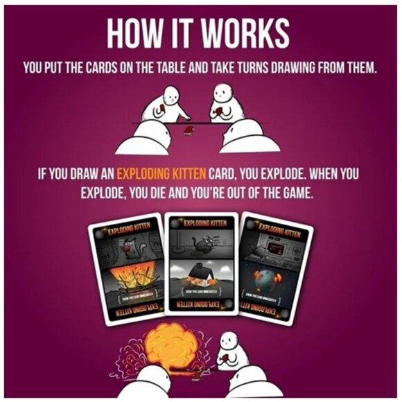 3/$55❤️sealed Exploding Kittens Party Pack Card Game 2-10 Players !! - Picture 3 of 10